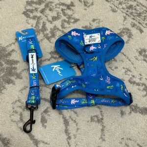 Sassy Woof Barbie Ken Harness with Matching Leash